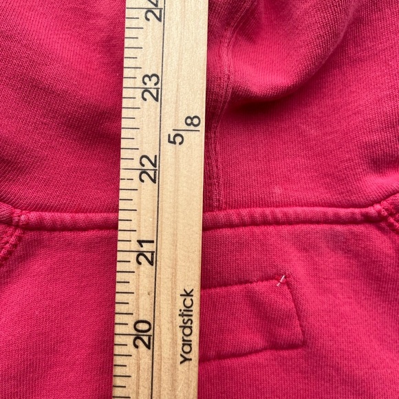 Women's Billabong x Wrangler Hoodie Red Solid Spell-Out M Surf Beach Outdoor - Picture 13 of 13